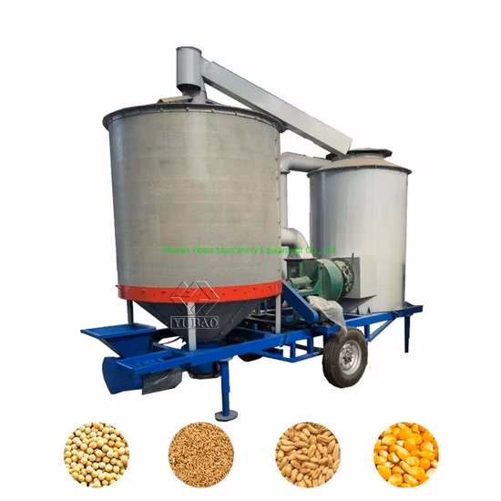 Máquina secadora de maíz de 20 t para uso agrícola, máquina secadora de arroz, equipo de secado de semillas de trigo y arroz de tipo móvil gastado