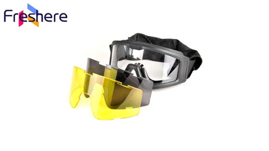 Gafas tácticas con lentes intercambiables, gafas antivaho, gafas de seguridad para disparar
