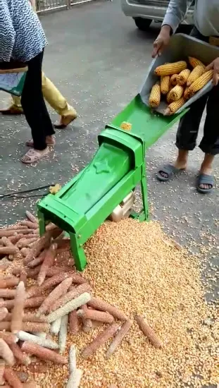 Weiyan 2020 Popular fácil operación de alta eficiencia Mini trilladora de maíz de un solo rodillo desgranadora de maíz