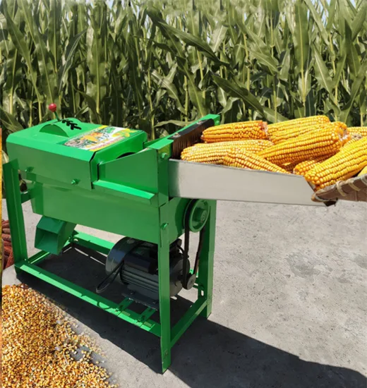 Mini máquina trilladora de maíz para equipos agrícolas, pequeña desgranadora de maíz eléctrica