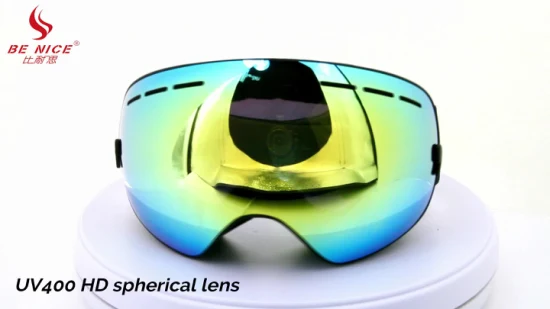 Gafas de esquí con lentes de PC de doble capa Benice Snow Goggle Snow 4600 para niños Gafas de esquí personalizadas con revestimiento de espejo
