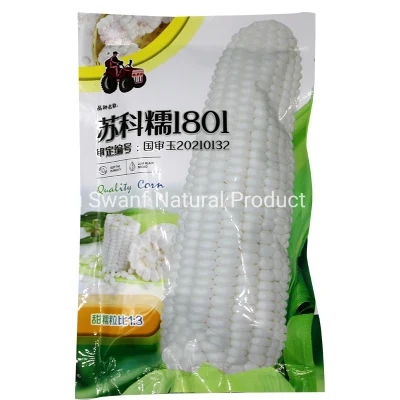 200g Bulk Giant Hybrid F1 Non-GMO China Snow Sweet-Waxy Semillas de maíz Semillas de maíz blanco para sembrar