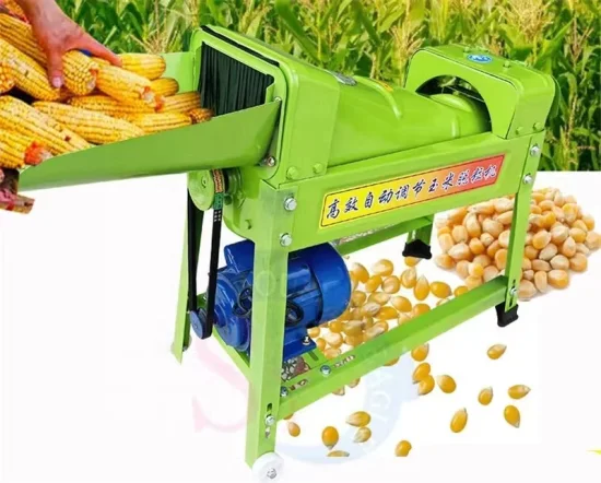 Trilladora de maíz de alta calidad, Mini máquina de procesamiento de maíz eléctrica automática, desgranadora de maíz pequeña